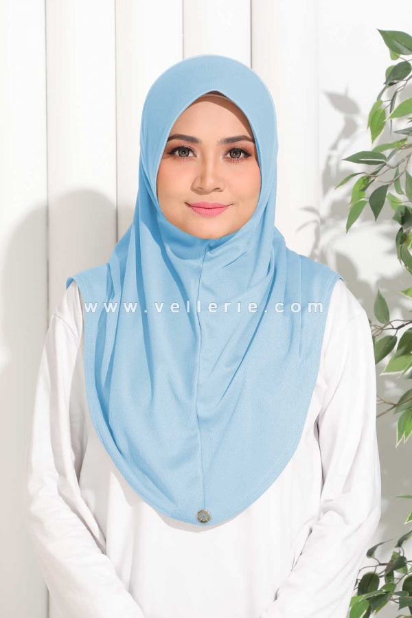 Tudung Adeela Active Size M - Baby Blue Tudung Adeela Active Size M - Baby Blue